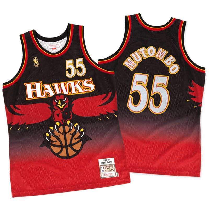Dikembe Mutombo Atlanta Hawks Throwback jersey