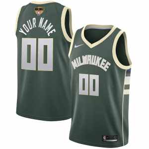 Custom 2021 Finals Milwaukee Bucks Jersey
