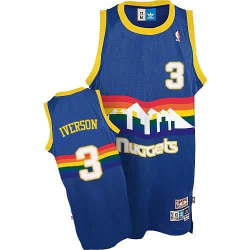 Allen Iverson Denver Nuggets Throwback Jersey