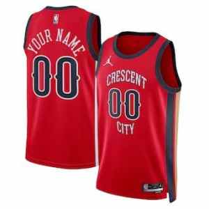 Custom New Orleans Pelicans 2025-26 Statement Jersey