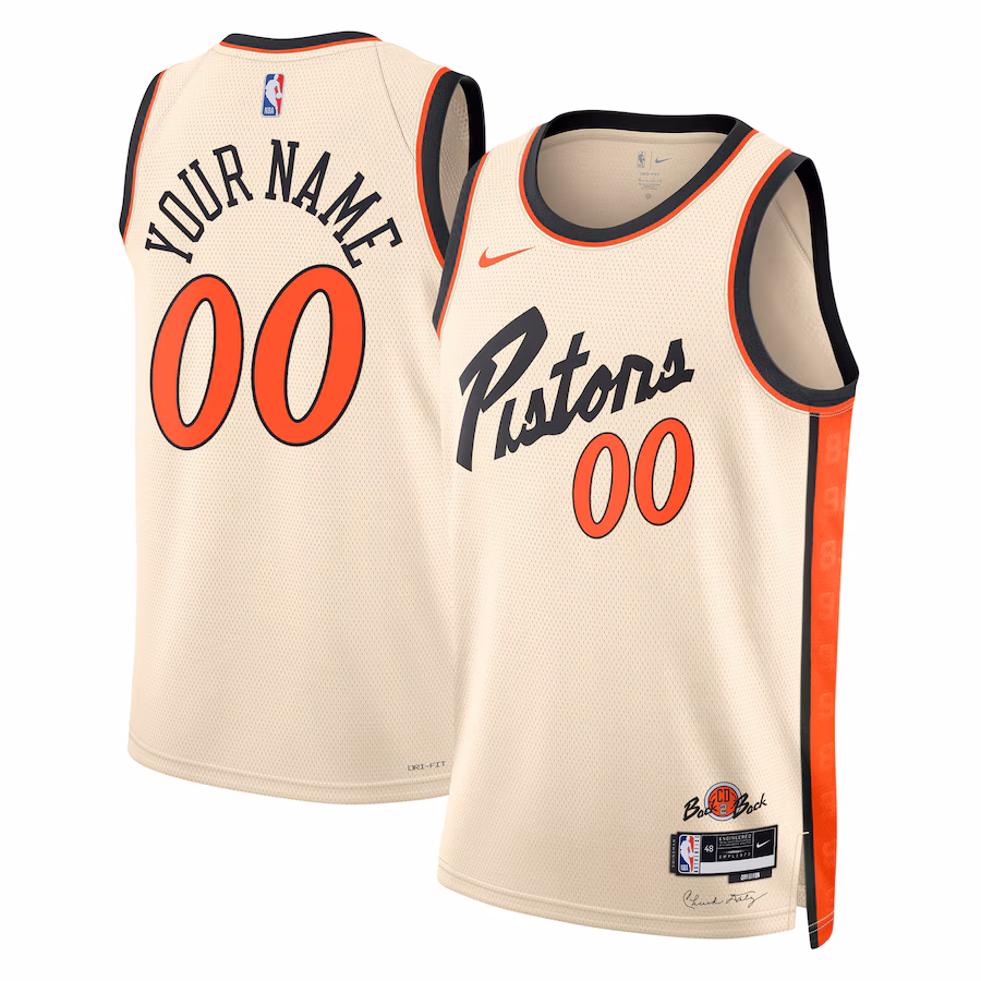 Custom Detroit Pistons 2024-25 City Edition Jersey