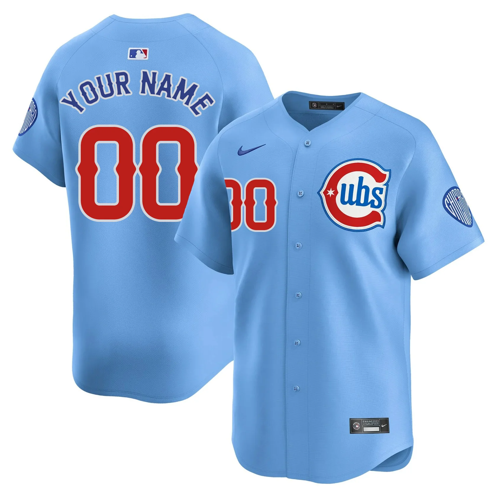 Custom Chicago Cubs City Connect Jersey