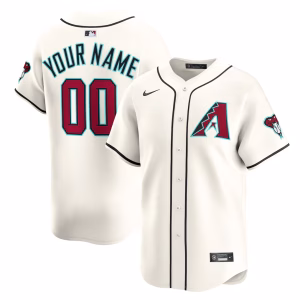 Custom Arizona Diamondbacks Cream Home Jersey