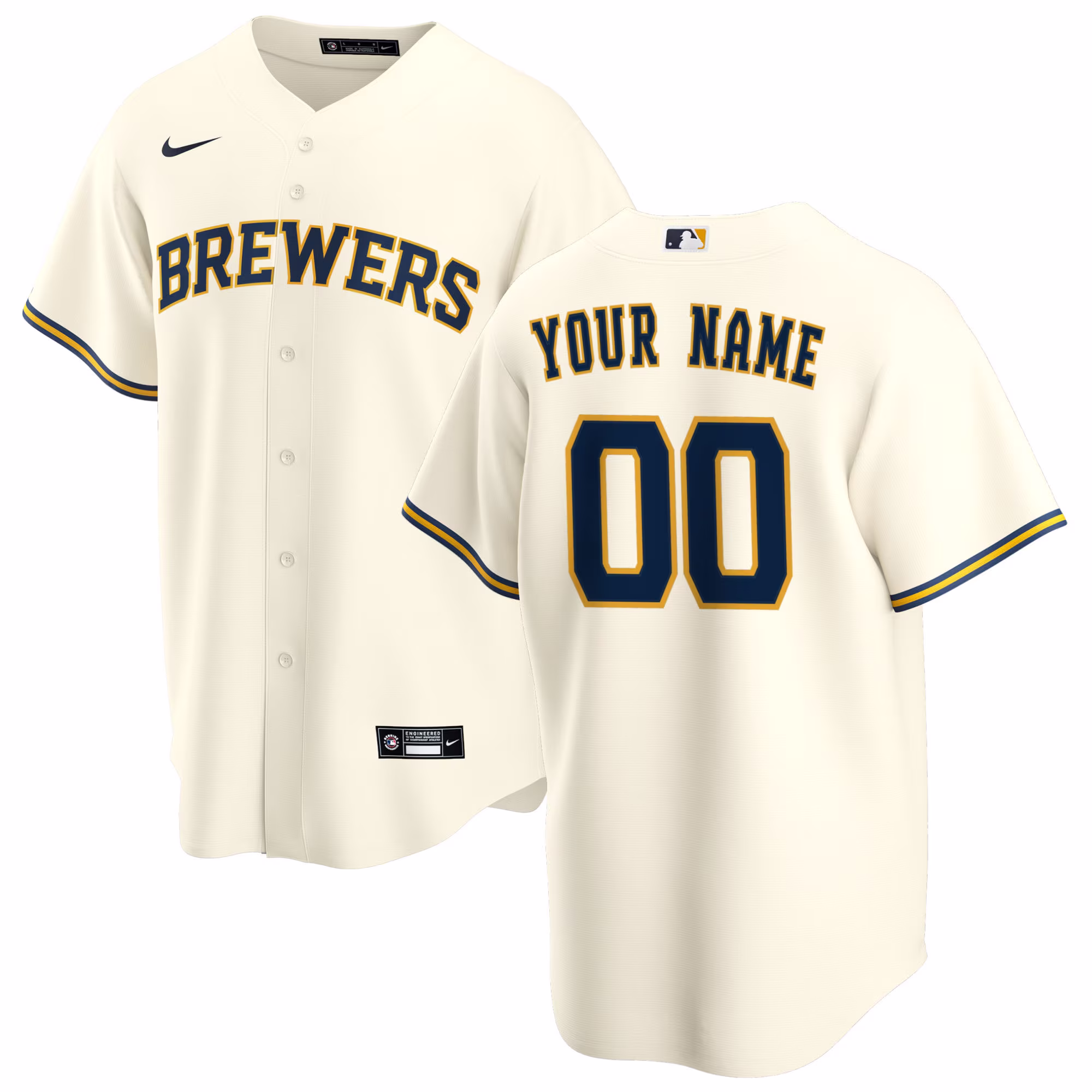 Custom Milwaukee Brewers Jersey